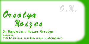 orsolya moizes business card